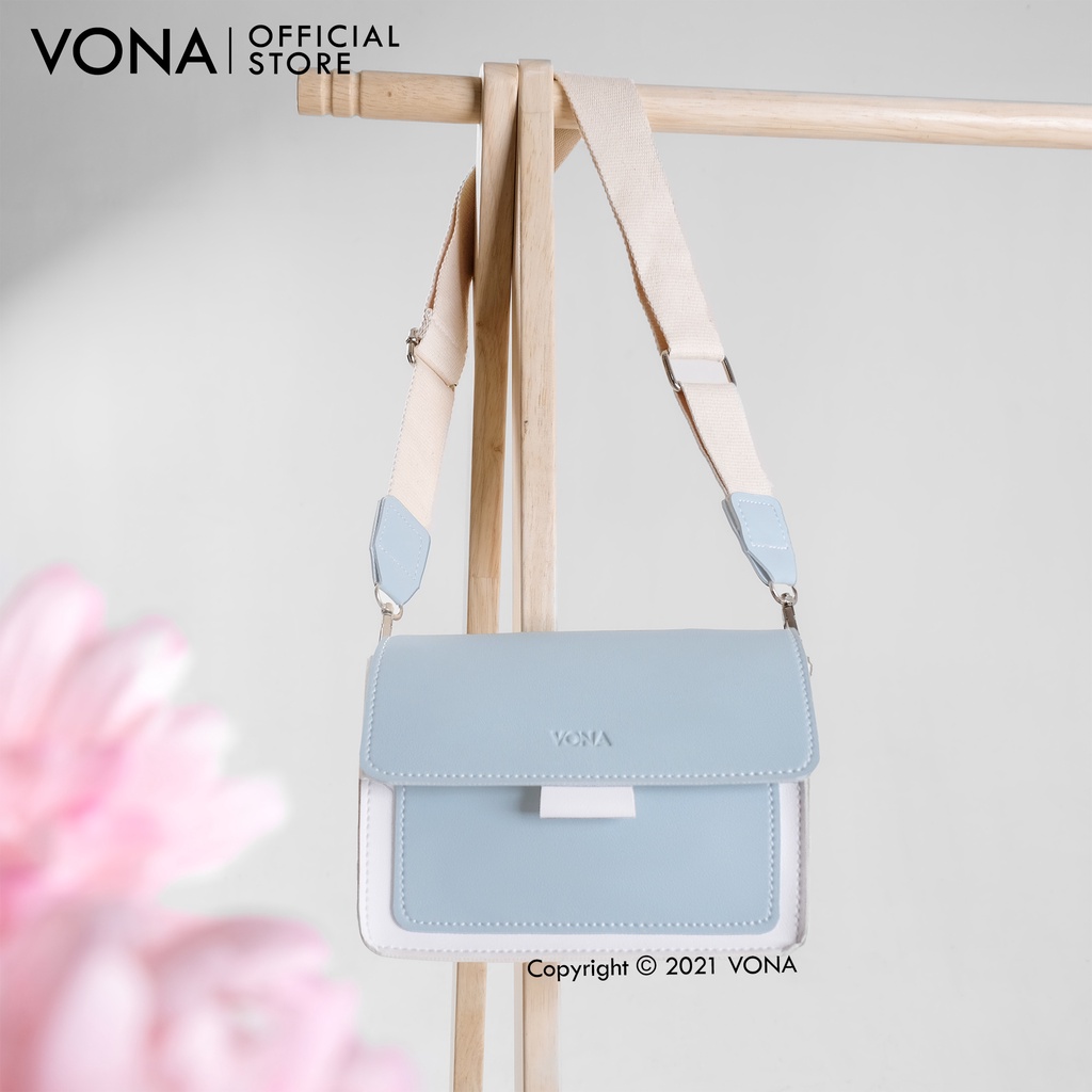 VONA Starla Sling Bag - Tas Selempang Wanita Colorblock Aksen Warna