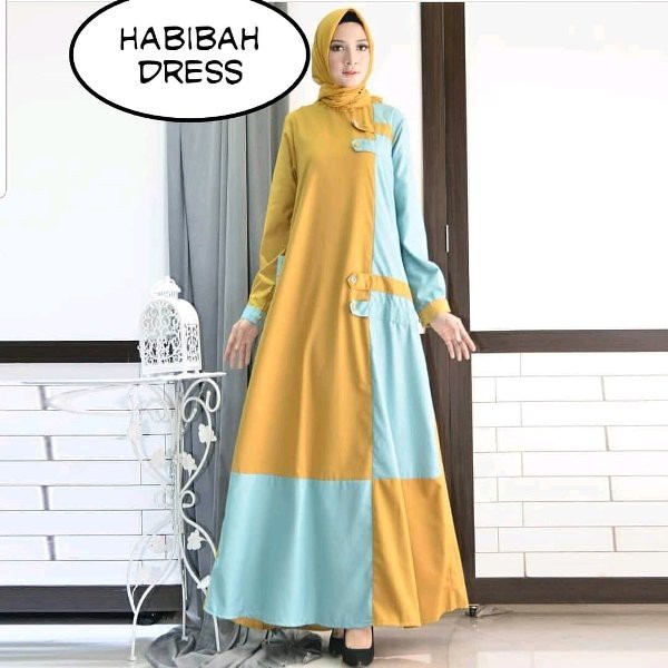 NEW RELEASE Baju Muslim Wanita Habibah Dress    BL MURAHMERIAH