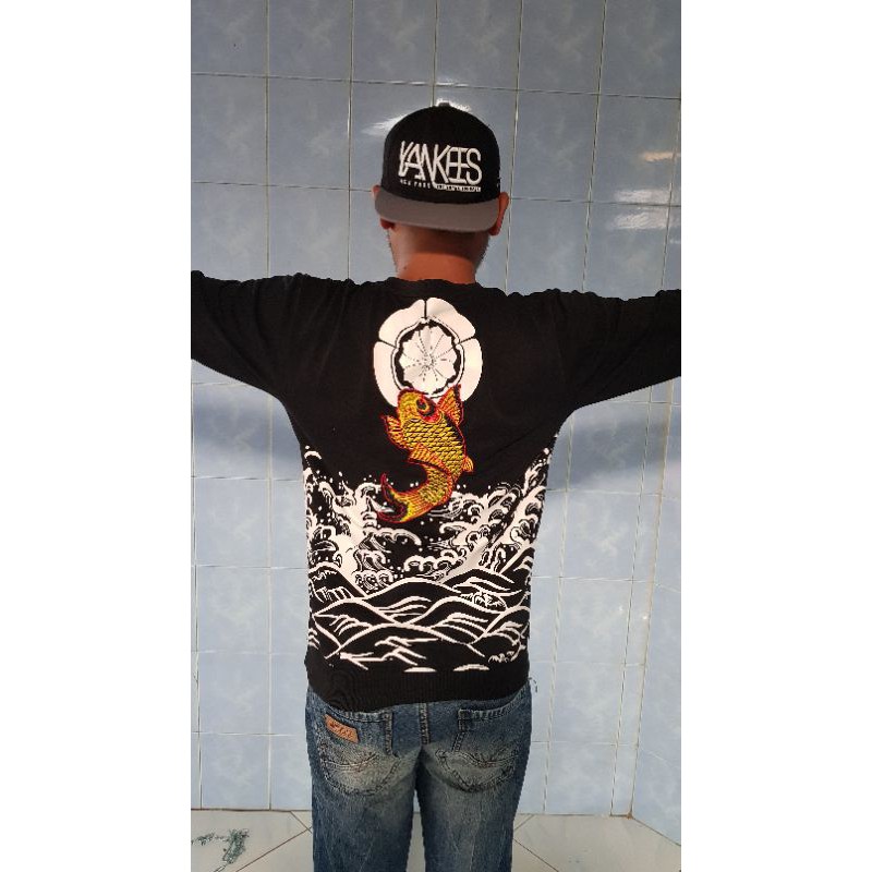 crewneck Sukajan koi original japan