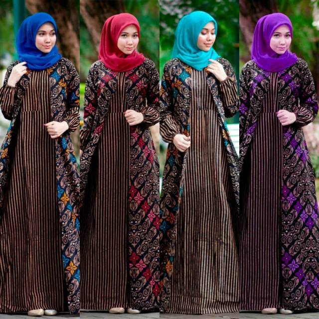 Terlaris Gamis Batik_fashion Wanita_busana Muslim_baju Batik_busana Syar'i JllZ6XeswgkMAj