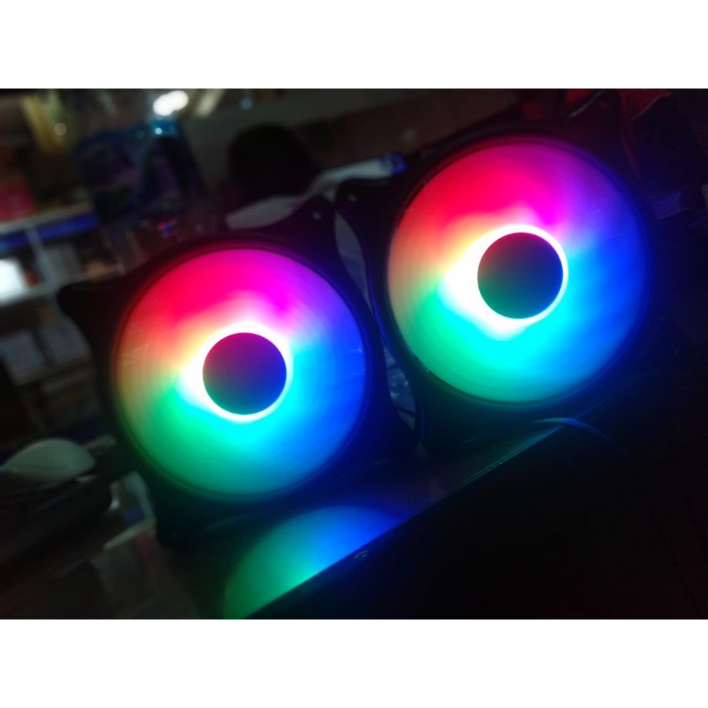 FAN CASE PC COOLER FX-120-3 Static Color LED 120mm Fan Casing RGB 12cm