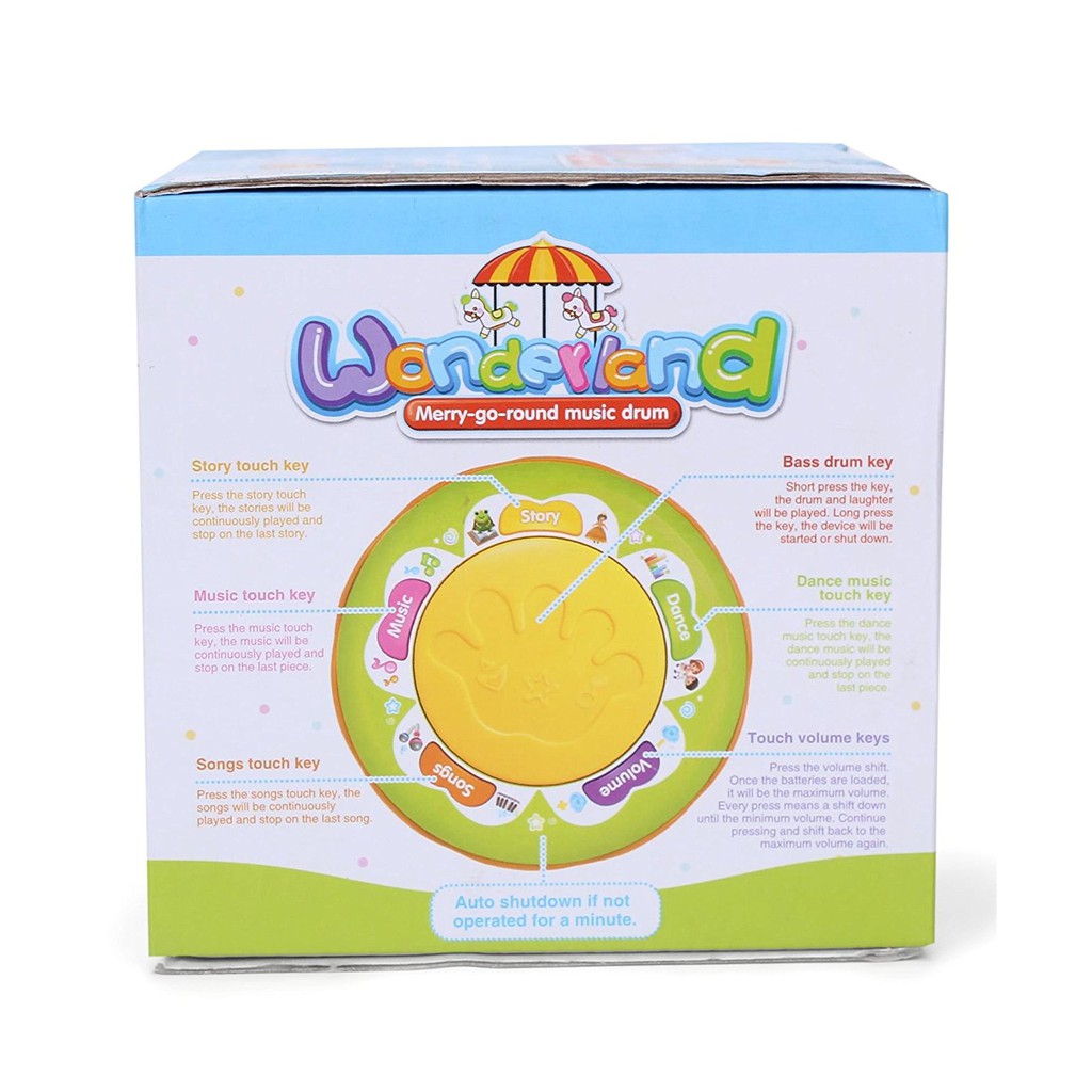 BCY-6006B WONDERLAND DRUM KECIL MAINAN BAYI MERRY GO ROUND