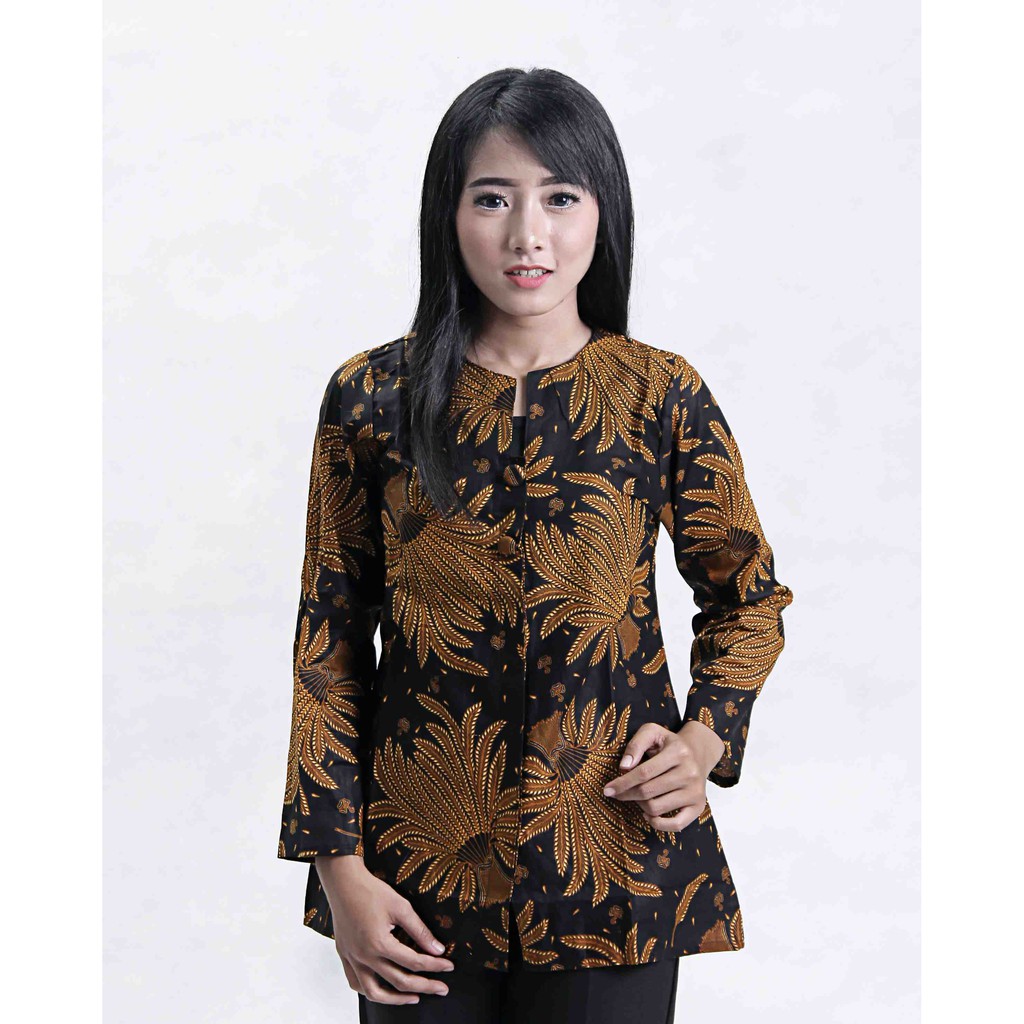  ATASAN  BATIK  WANITA MOTIF PADI SOGAN  SERAGAM BATIK  BAJU  