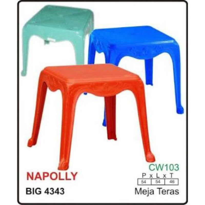 MEJA PLASTIK || MEJA TAMAN || MEJA 4343 NAPOLLY