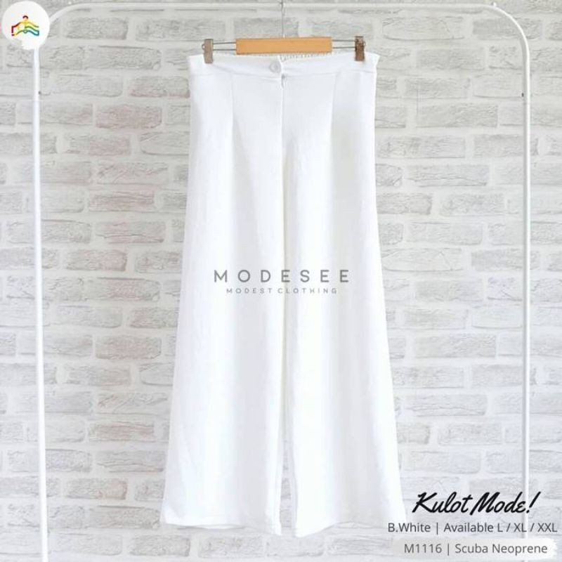 Kulot Mode Broken White Kulot Wanita Warna Putih