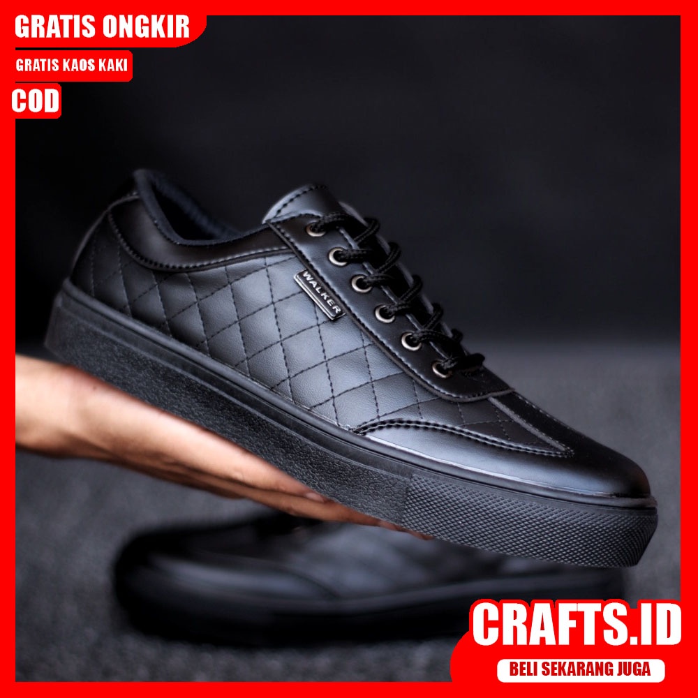 CRAFTS PEDRO Sepatu Sneaker Pria Sepatu Pria Casual Sneakers Cowo/Cowok Kulit Pu Sepatu Casual Keren Semi Formal Kerja Kuliah Kondangan