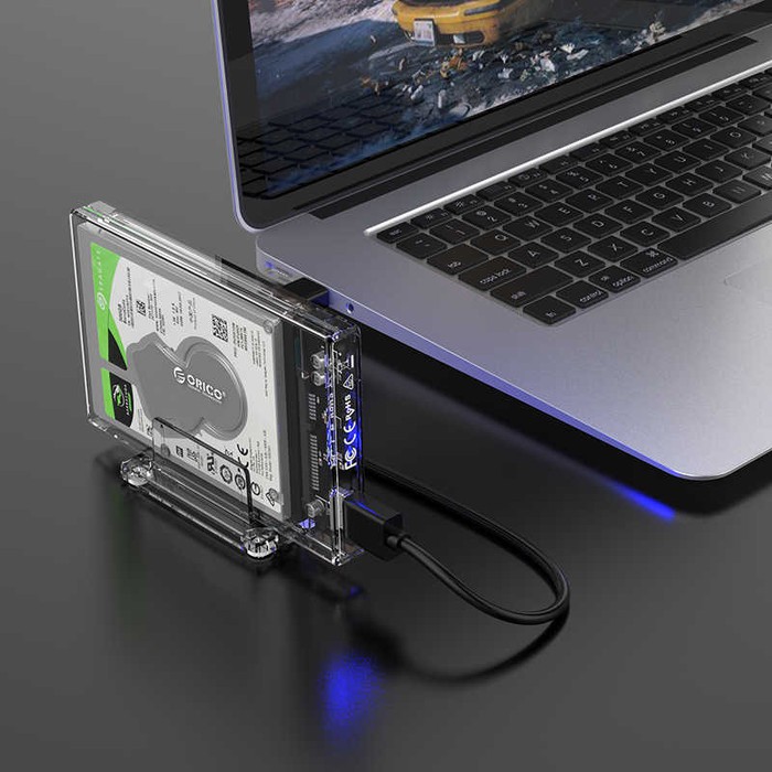 ORICO HDD Enclosure 2.5 Inch Transparent USB 3.0 with Stand - 2159U3 Transparant