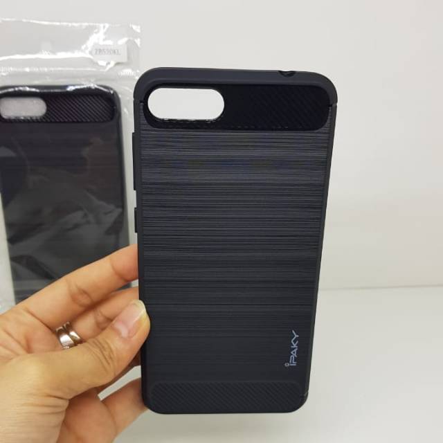 iPaky Carbon Zenfone 4 Selfie Lite 5.2 inchi Slim Fit Carbon Asus ZB520KL Soft Case ANTI MELAR