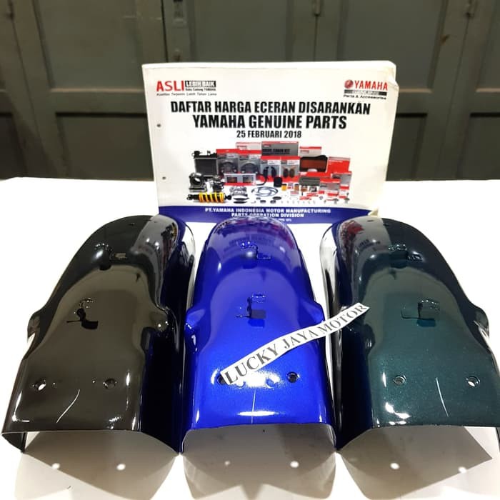Slebor Spakbor belakang Rear fender Rxking Rx king Hijau Biru Hitam-3