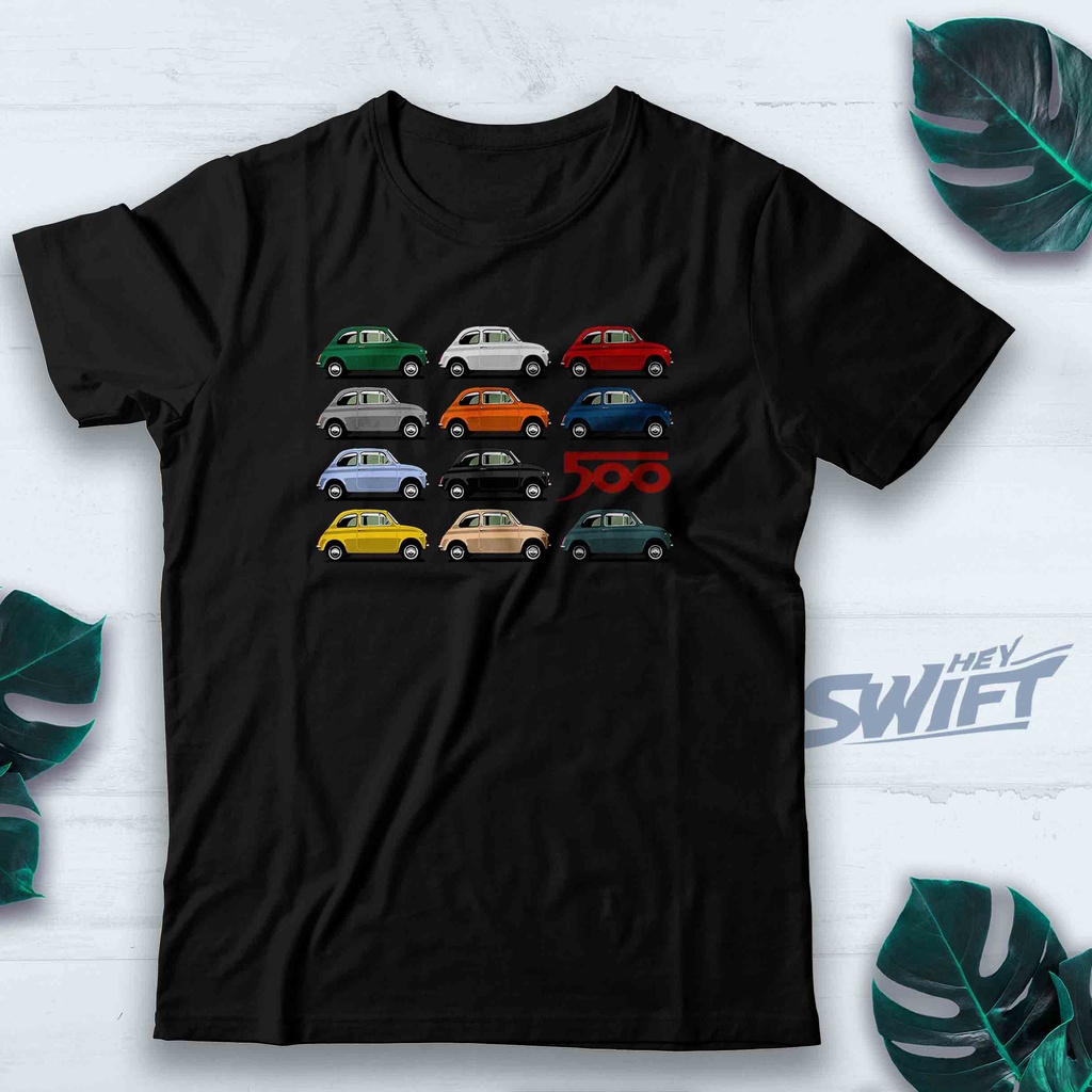 KAOS JDM FIAT 500 SIDE VIEW JDM T-SHIRT BAJU DISTRO