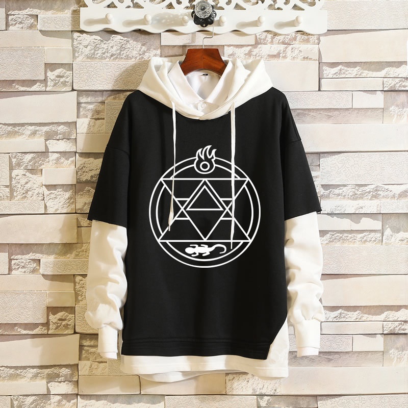 PREORDER Anime Fullmetal Alchemist Cosplay Hoodie Edward Elric Costume Hooded Autumn Spring Sweatshi