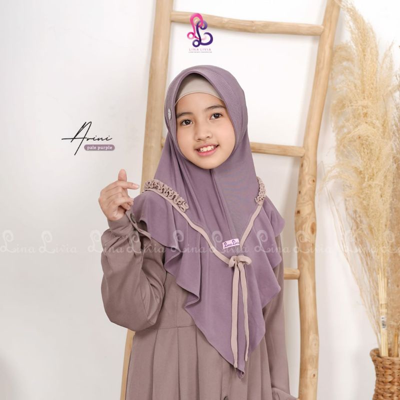 Arini kids hijab instan by LinaLivia ORI bisa COD