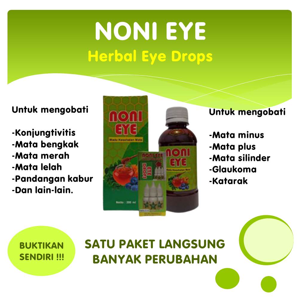 NONI Eye Obat Mata katarak Minus silinder plus Merah silau gatal berair glaukoma rabun buram