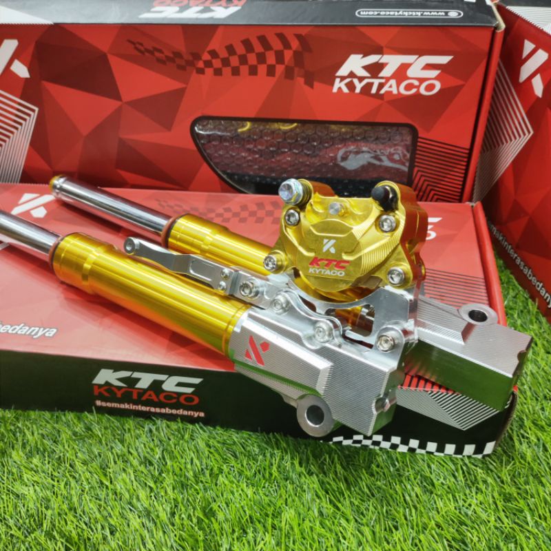 Paket Upsidedown Plus Kaliper KTC Kytaco Kitaco Beat Vario Scoopy Original FREE Gear Box