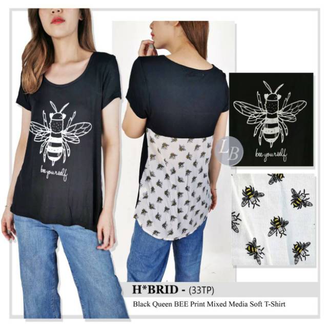 Hybird black queen t-shirt kaos murah