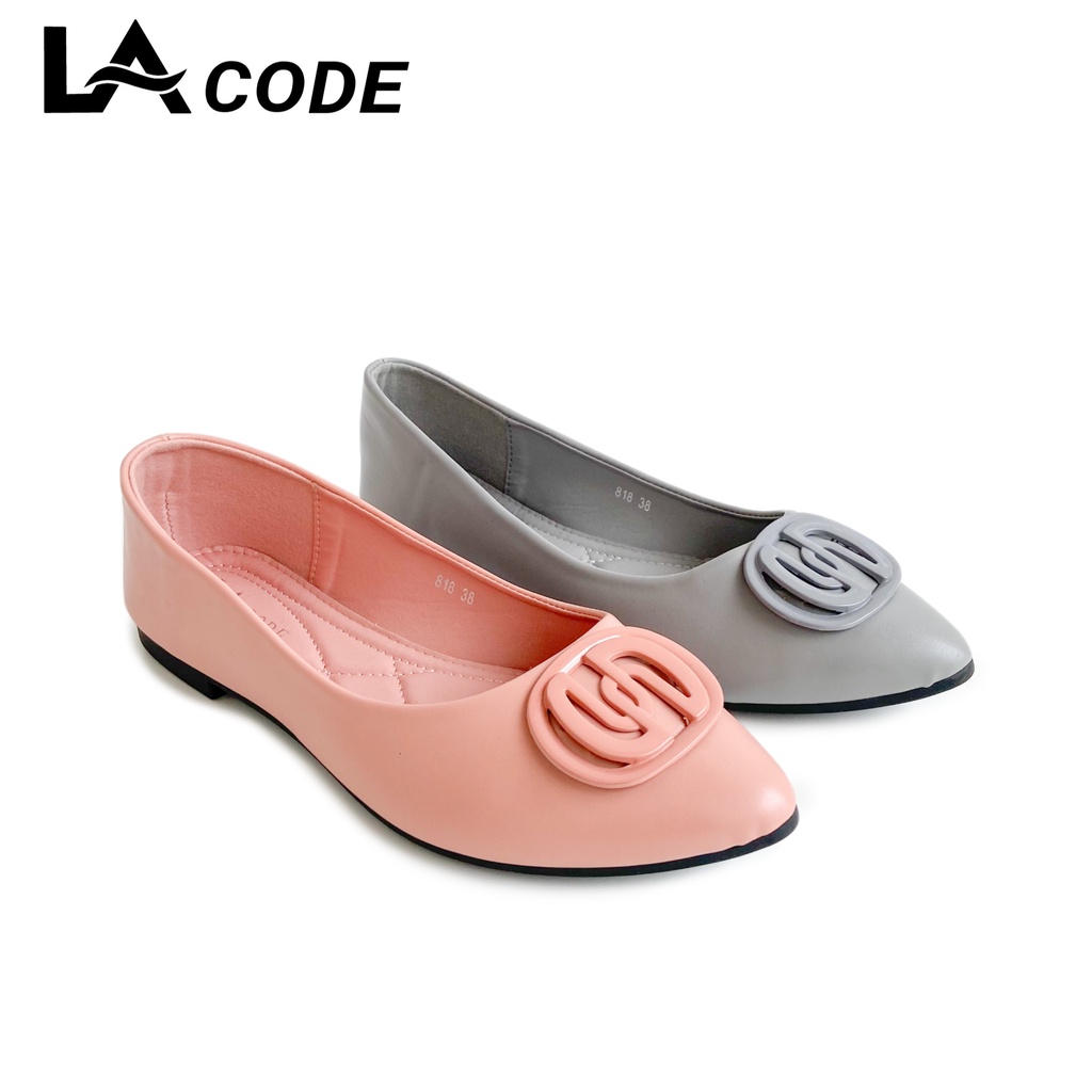 Lacode Sepatu Pansus Cewek Flat Shoes Wanita Slip-On Import