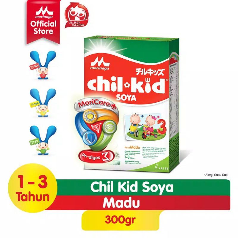 MORINAGA CHIL KID Soya 3 Madu Susu Box 300g 300 g