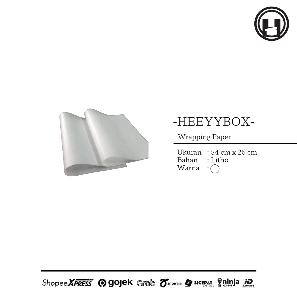 

Wrapping Paper kertas bungkus kado putih kertas box untuk packaging hampers