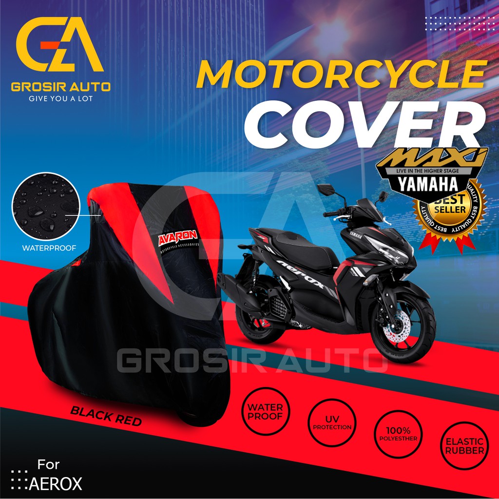 Sarung Motor AVARON  AEROX / Penutup Pelindung Body Cover Motor Warna Anti Air Merk Avaron