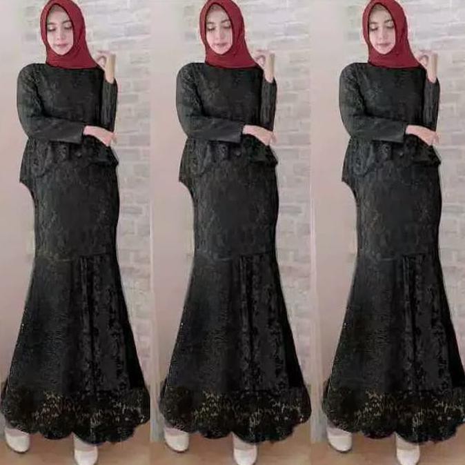 35+ Trend Terbaru Long Dress Duyung Brokat