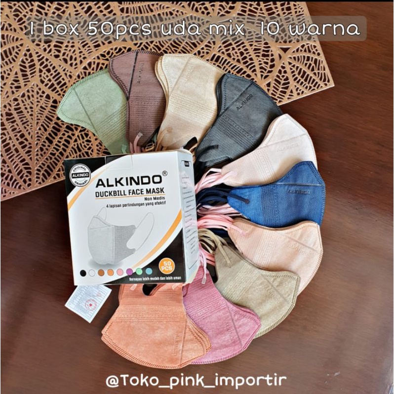 MASKER DUCKBILL DB ALKINDO MIX WARNA | MASKER DUCKBILL CCARE EMBOSS EMBOS MIX WARNA | MASKER DUCKBILL CAREION FULL COLOUR SERIES WARNA | MASKER DUCKBILL YnB PUTIH BOX ISI 50PCS EARLOOP