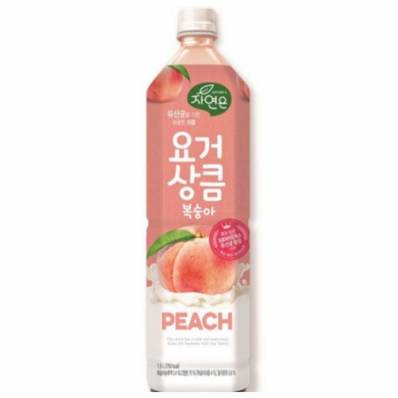 

WOONGJIN PEACH YOGHURT 1.5LT MINUMAN BUANG PEACH IMPORT KOREA