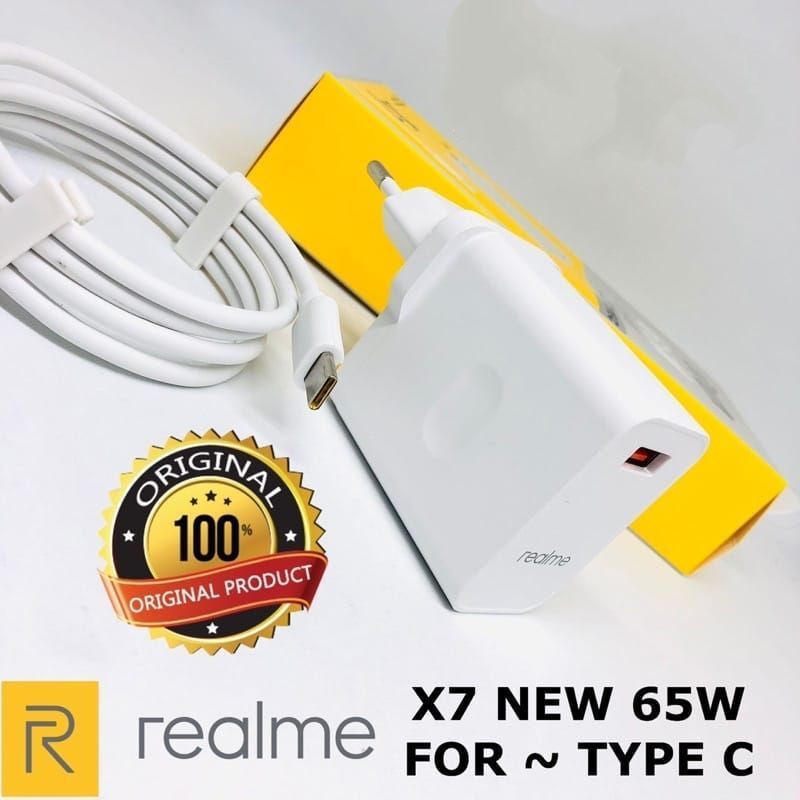 Charger/Cas Realme 65w SUPER VOOC FAST CHARGING ORIGINAL