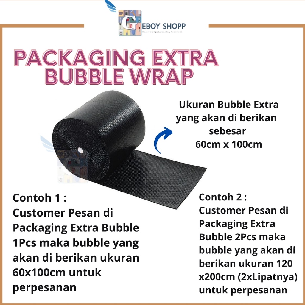 Packaging Tambahan Dus / Extra Bubble Bubble