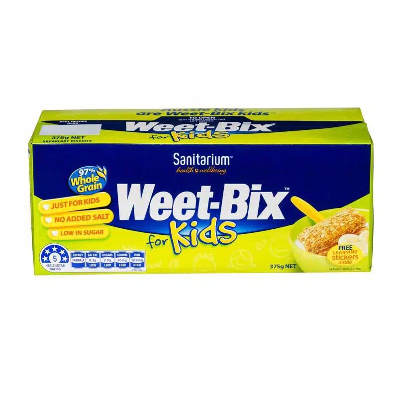 

SANITARIUM WEETBIX CEREAL FOR KIDS 375GR