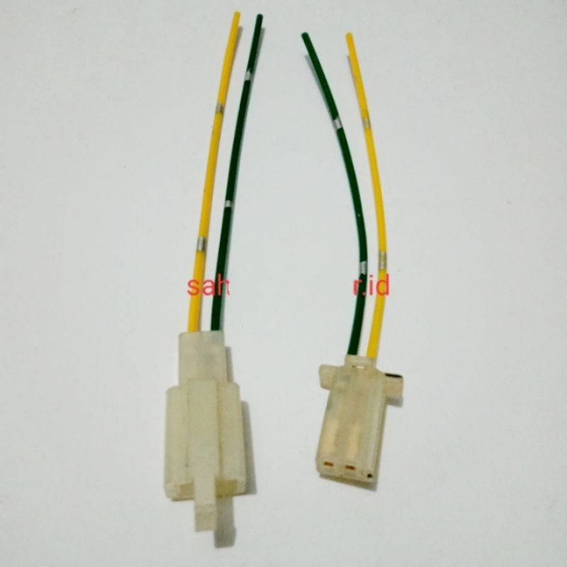 soket sambungan kabel 2pin kecil kelistrikan motor mobil