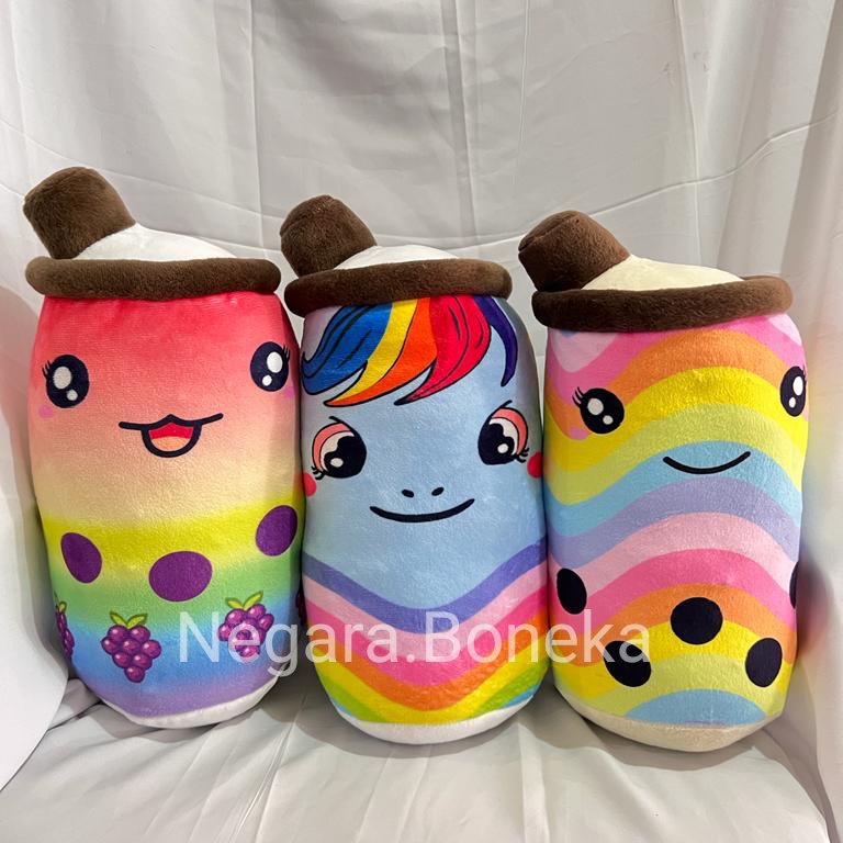 Boneka Boba Bubble Milk Tea Brown Sugar ukuran 30 cm