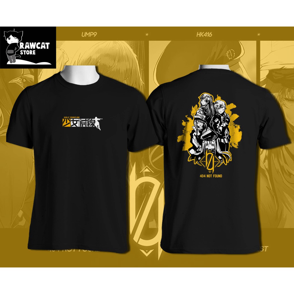 kaos pria girls frontline 404 team