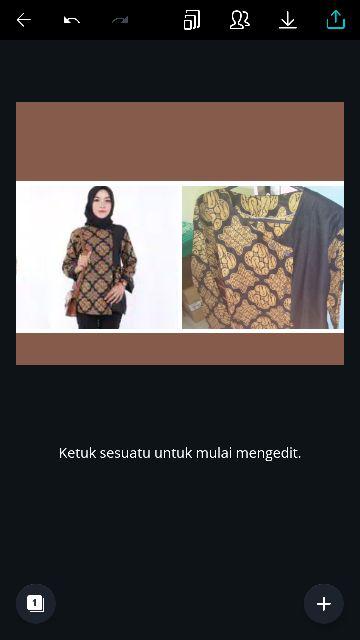 Blouse Kantor Batik Atasan Cewek Seragam