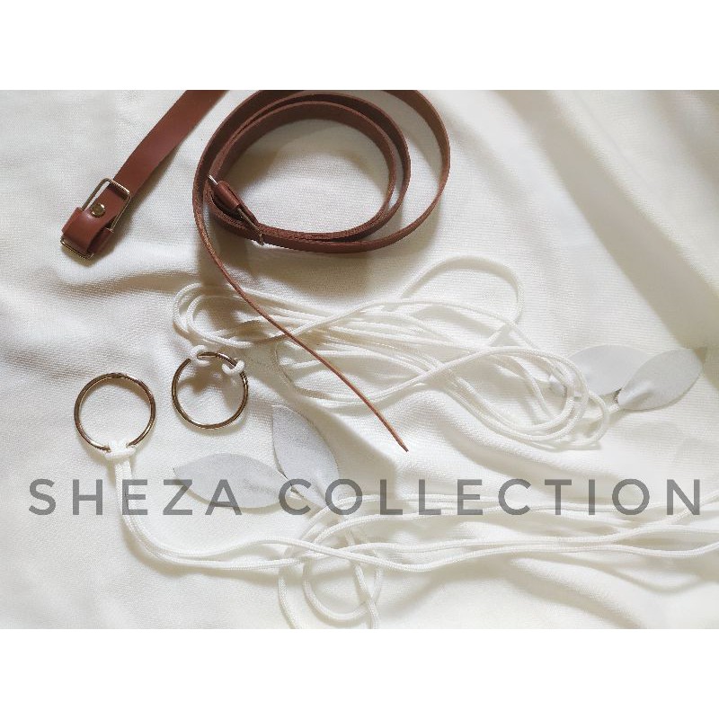 SABUK TALI RING/SABUK GESPER/IKAT PINGGANG TALI DAUN