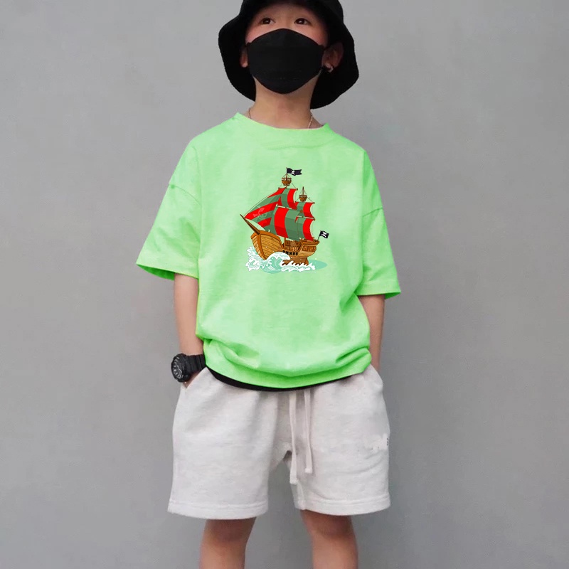 Kaos anak Bajak laut Kaos terbaru usia 1-8th