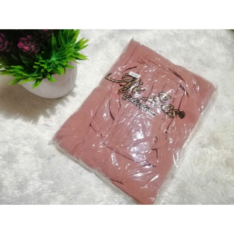 Khimar aje zas moka /moca best seller premium original aje zas-Dark peach