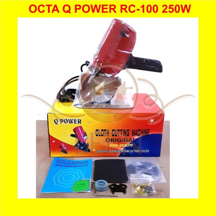 OCTA Q POWER RC-100 250W Mesin Potong Bahan Kain Portable RC100 LEEN