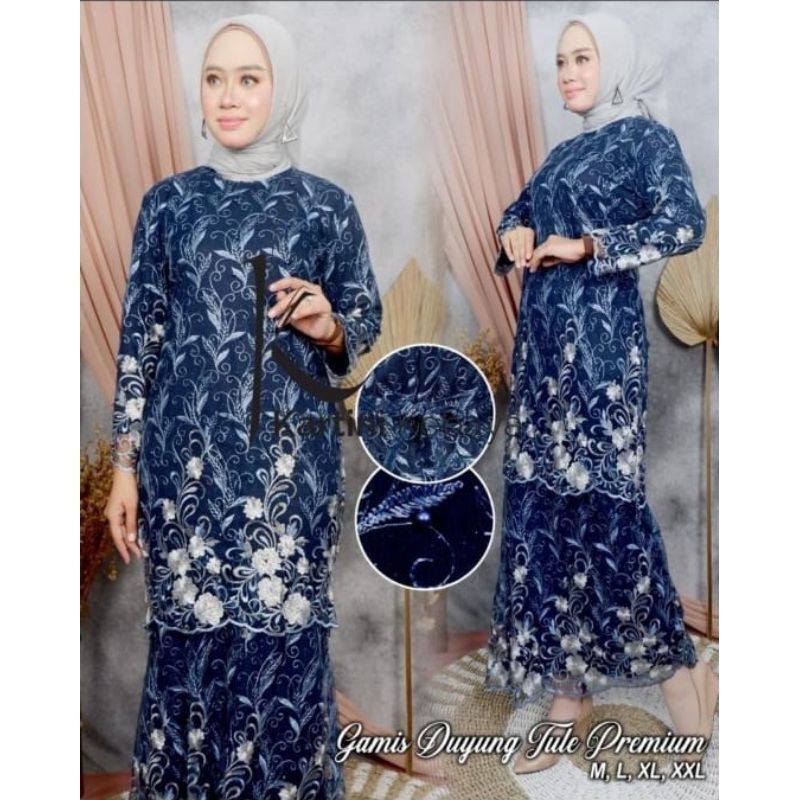 REALPICT PRODUK ORIGINAL/GAMIS DUYUNG TULLE PREMIUM/DRESS MEWAH KONDANGAN