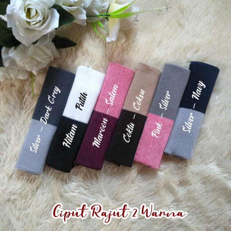 CIPUT RAJUT BANDANA 2 WARNA