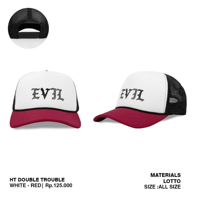 TOPI EVIL ARMY || DOUBLE TROUBLE WHITE