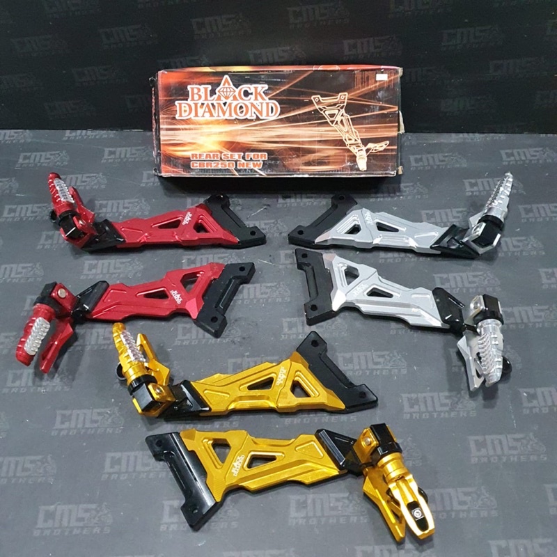 Footstep Pijakan Kaki Belakang Black Diamond CBR 250 RR