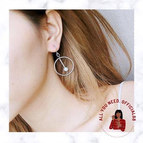 ★ODS★ Anting Bulat FA118 Geometris Untuk Wanita Fashion Import kekinian