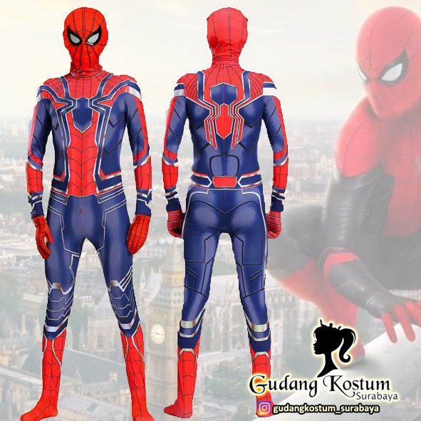 Original Kostum Superhero Dewasa Spiderman Cosplay Event Home Coming