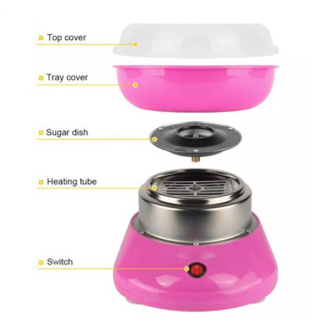 Mesin Alat Pembuat Gulali Kembang Gula Arum Manis Mini Cotton Candy Maker Nankai