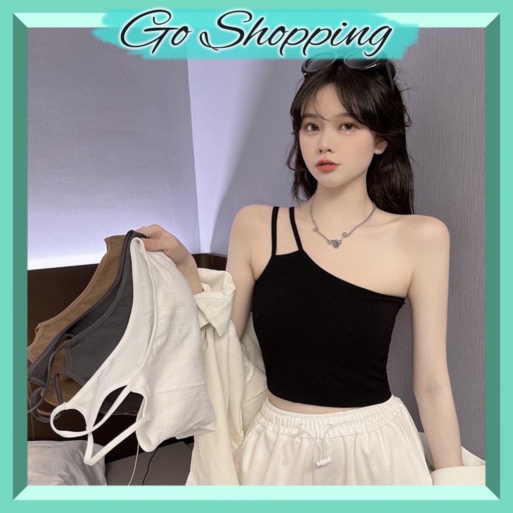 GO! BR736 Bra bh tanktop crop top 2 tali samping pakaian dalam wanita cewek korea tank top cup