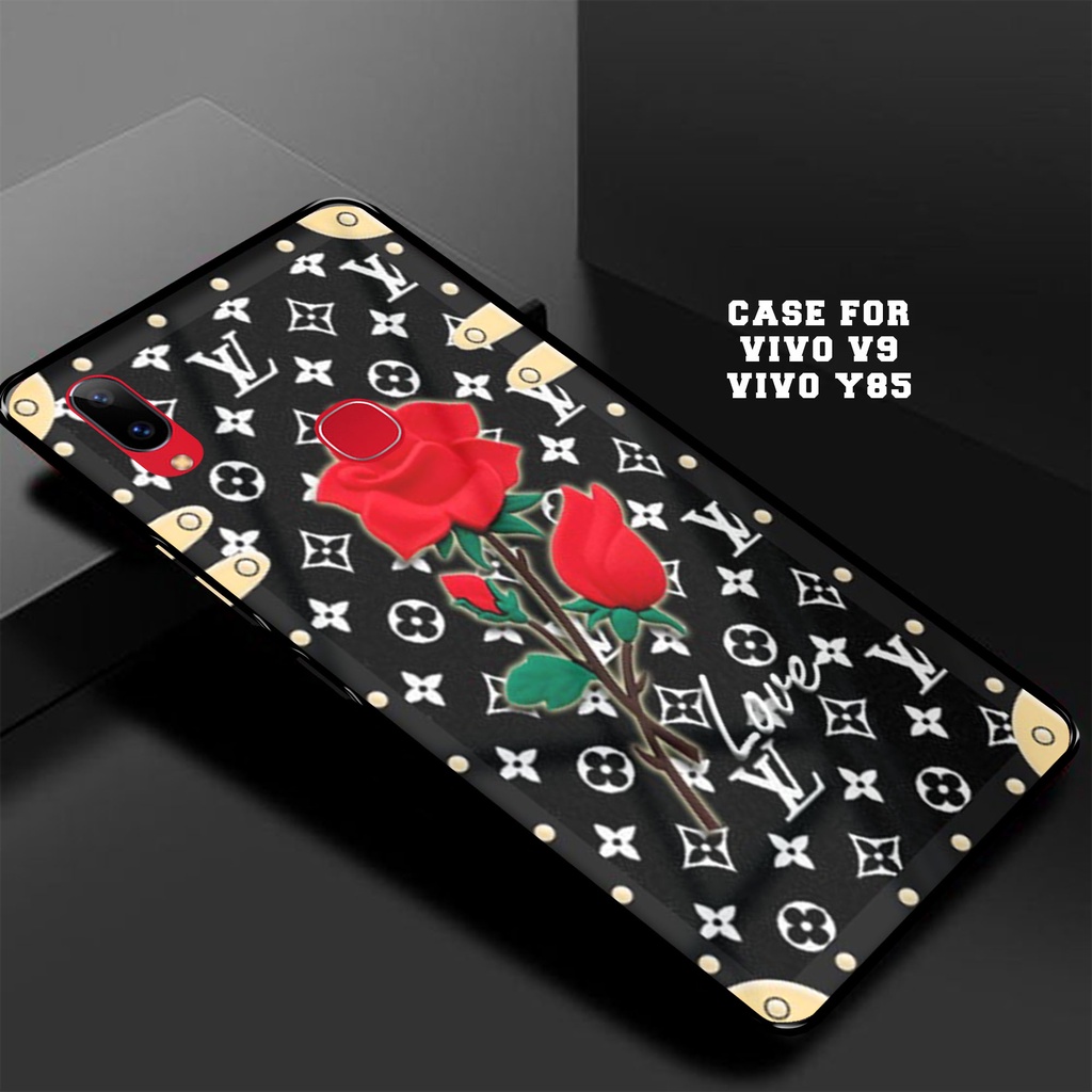 Case VIVO V9/Y85 - Casing VIVO V9/Y85 [ BUNGA ] Silikon VIVO V9/Y85 - Case Hp - Case Mewah - Cassing