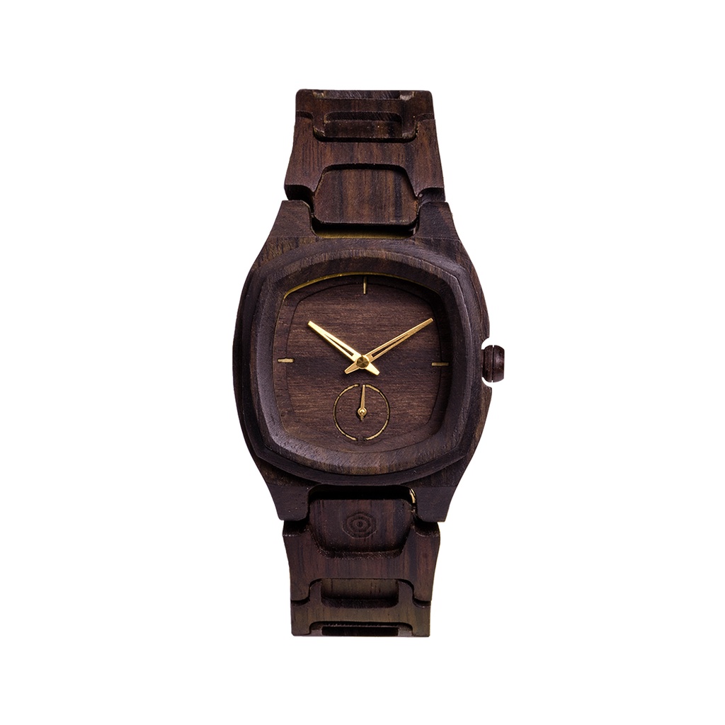 Matoa Way Kambas Jam Tangan Kayu Unisex - Ebony