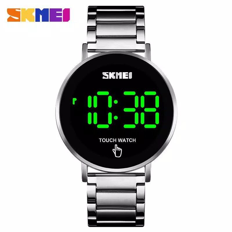 {COD} Jam Tangan SKMEI 1550 | Jam Tangan Pria Digital | Jam Tangan Keren Tali Stainless