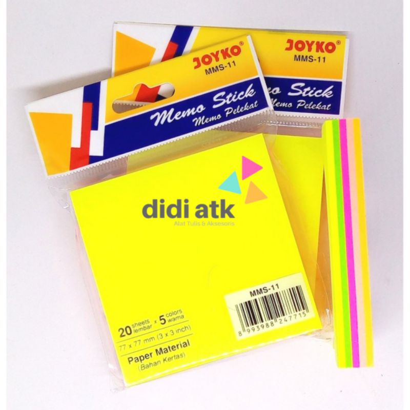 

Memo Stick Joyko MMS-11 Sticky Notes Kertas Pelekat