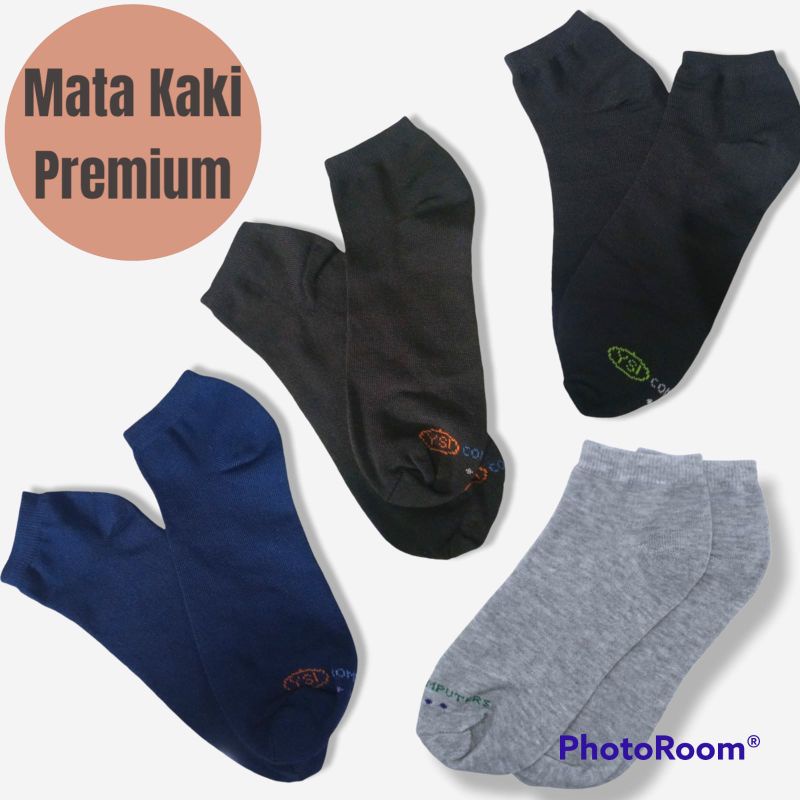 Kaos Kaki Pendek Polos Semata Kaki Pria Wanita Dewasa Tebal Premium YSI Computer